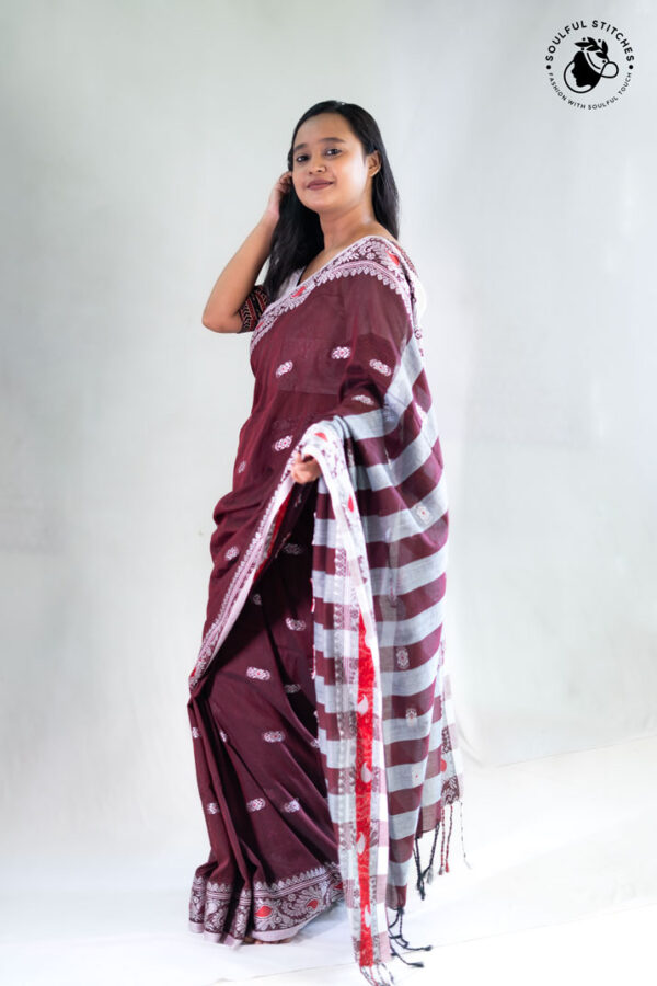 Bhromor - Maroon - Image 3