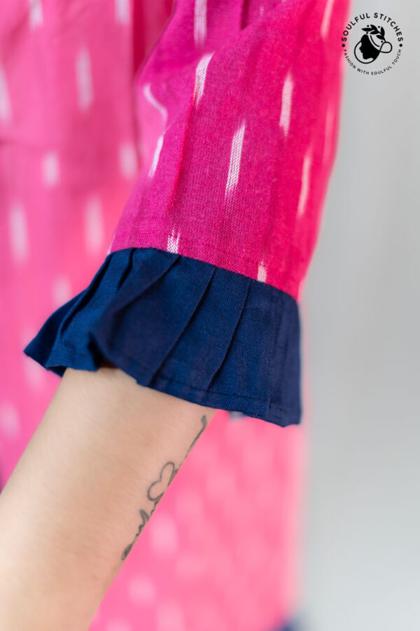 Ikkat Shrug - Pink - Image 5