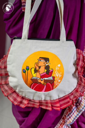 Hand Painted Tote Bag (Red)