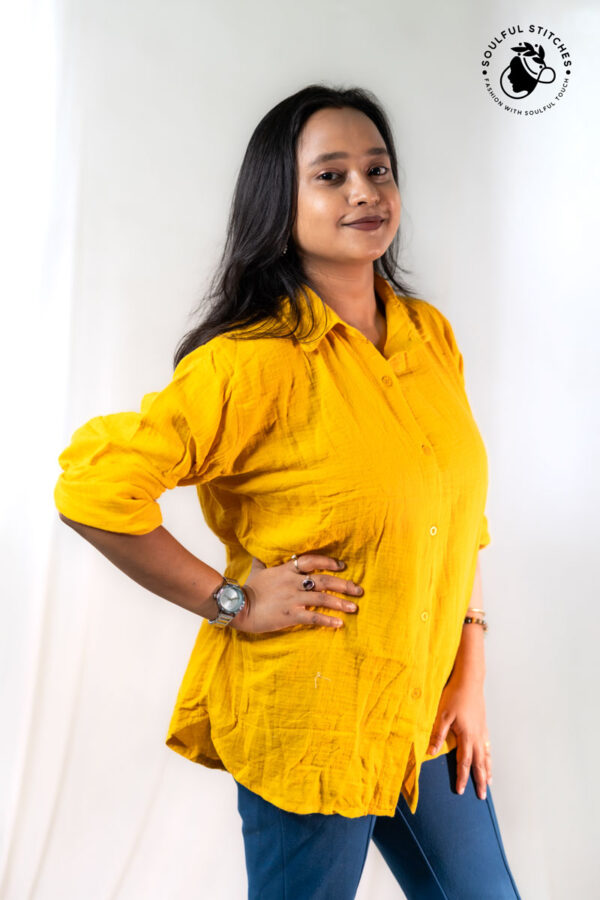 Plain Shirt - Yellow - Image 2