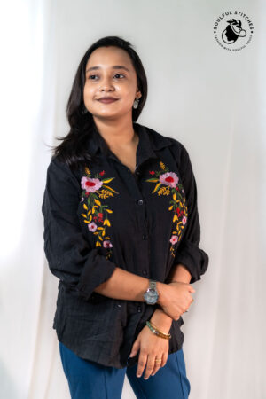 Embroidery Shirt - Black